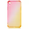 Чехол для iPhone XR Brosco HARDTPU Красно-золотой