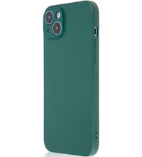 Чехол для iPhone 14 Plus Brosco Carbon Dark Green