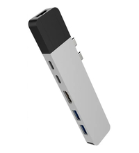 USB-хаб HyperDrive NET 6-in-2 (GN28N-SILVER), Цвет: Silver / Серебристый