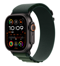 Apple Watch Ultra 2 GPS + Cellular, 49 мм, корпус из черного титана, ремешок Alpine зеленого цвета, Экран: 49, Цвет: Dark green / Темно-зеленый