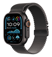 Apple Watch Ultra 2 GPS + Cellular, 49 мм, корпус из черного титана, ремешок Milanese черного цвета, Экран: 49, Цвет: Black Titanium