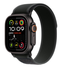 Apple Watch Ultra 2 GPS + Cellular, 49 мм, корпус из черного титана, ремешок Trail черного цвета, Экран: 49, Цвет: Black / Черный