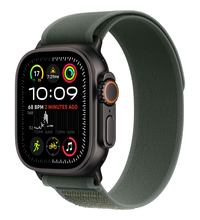 Apple Watch Ultra 2 GPS + Cellular, 49 мм, корпус из черного титана, ремешок Trail зеленого цвета, Экран: 49, Цвет: Green / Зеленый