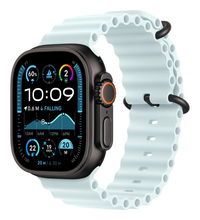 Apple Watch Ultra 2 GPS + Cellular, 49 мм, корпус из черного титана, ремешок Ocean цвета «‎ледяной синий», Экран: 49, Цвет: Blue / Голубой