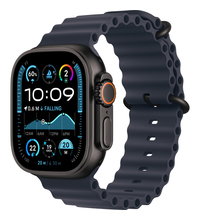 Apple Watch Ultra 2 GPS + Cellular, 49 мм, корпус из черного титана, ремешок Ocean темно-синего цвета, Экран: 49, Цвет: Blue / Синий темный