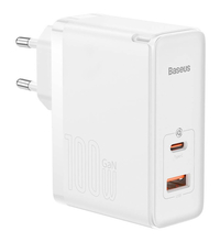 Сетевое зарядное устройство Baseus GaN5 Pro Fast Charger 100W White, Цвет: White / Белый