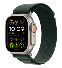 Apple Watch Ultra 2 GPS + Cellular, 49 мм, корпус из бежевого титана, ремешок Alpine зеленого цвета, Экран: 49, Цвет: Dark green / Темно-зеленый