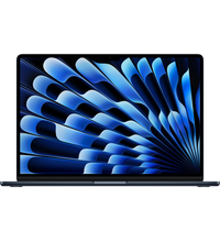 Apple MacBook Air 15 MW1L3 Midnight (M4 10-Core, GPU 10-Core, 16GB, 256GB), Общий объем твердотельных накопителей (SSD): 256 ГБ, Объем оперативной памяти: 16 ГБ, Цвет: Midnight / Тёмная ночь