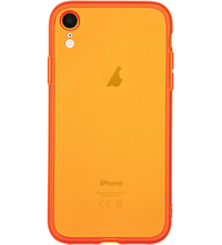 Чехол для iPhone XR Brosco Neon Оранжевый, Цвет: Orange / Оранжевый