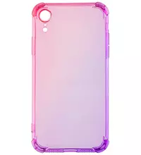 Чехол для iPhone XR Brosco HARDTPU Фиолетово-розовый
