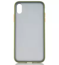 Чехол для iPhone XR Brosco STTPU Зелено-оранжевый