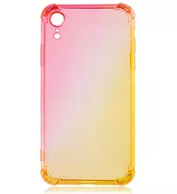 Чехол для iPhone XR Brosco HARDTPU Красно-золотой