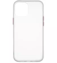 Чехол для iPhone 12 Pro Max Brosco STTPU Бело-красный