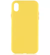 Чехол для iPhone XR Brosco Fresh Желто-красный