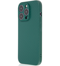 Чехол для iPhone 14 Pro Brosco Carbon Dark Green