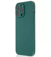 Чехол для iPhone 14 Pro Max Brosco Carbon Dark Green