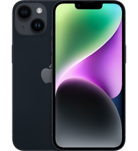 iPhone 14 128 Гб Midnight, Объем встроенной памяти: 128 Гб, Цвет: Midnight (Темная ночь)