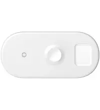 Беспроводное зарядное устройство Baseus, 3in1 Wireless Charger, 7.5W, White, Цвет: White / Белый