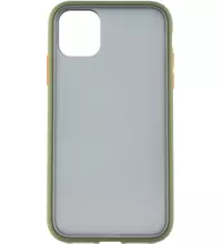 Чехол для iPhone 11 Pro Brosco Зелено-Оранжевый