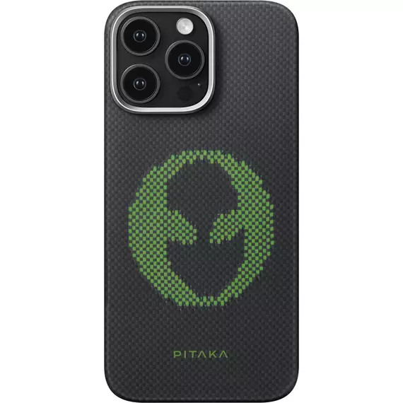 Чехол для iPhone 16 Pro Max Pitaka Aries Tactile Woven Case Alien