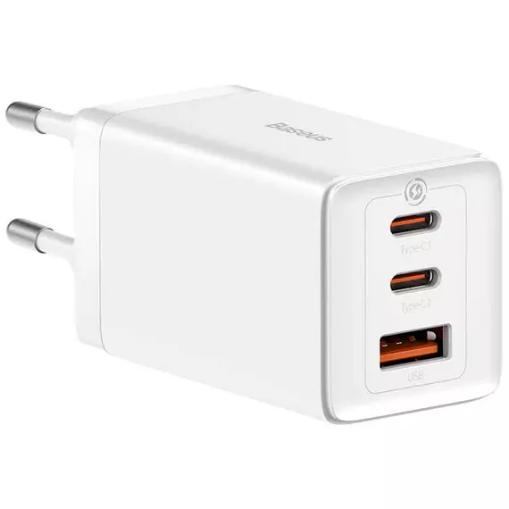 Сетевое зарядное устройство Baseus GaN5 Pro Fast Charger 65W White, изображение 2