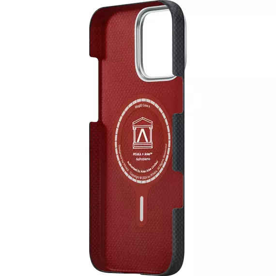 Чехол для iPhone 16 Pro Max Pitaka Aries Tactile Woven Case Alien, изображение 5