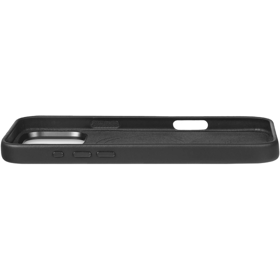 Чехол для iPhone 16 Pro Max Decoded Leather Back Cover Black, Цвет: Black / Черный, изображение 3