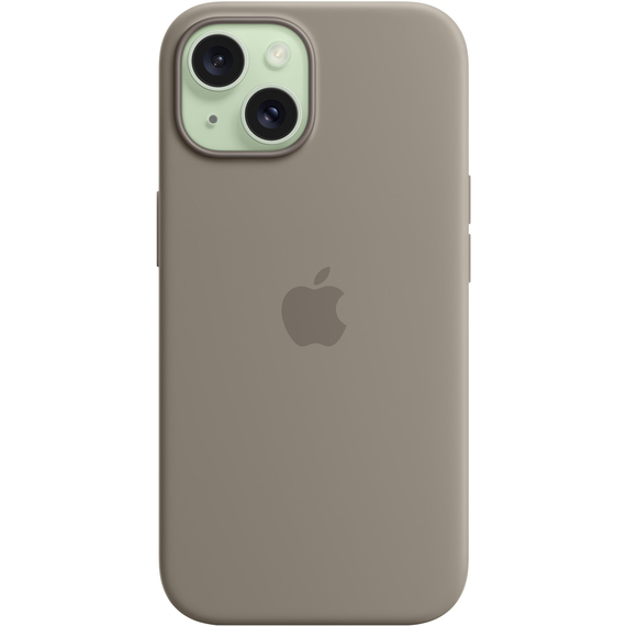 Чехол для iPhone 15 Apple Silicone Case with MagSafe Clay, Цвет: Clay / Глина, изображение 4