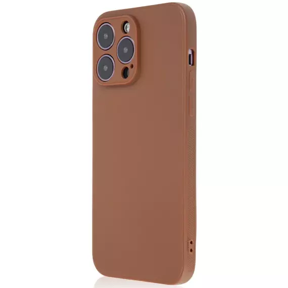 Чехол для iPhone 14 Pro Max Brosco Carbon Brown