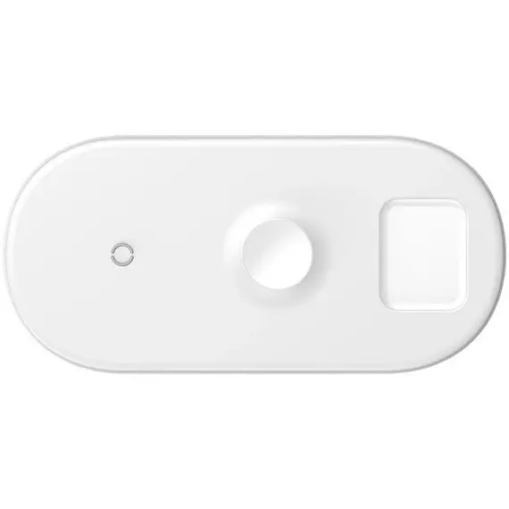 Беспроводное зарядное устройство Baseus, 3in1 Wireless Charger, 7.5W, White, Цвет: White / Белый