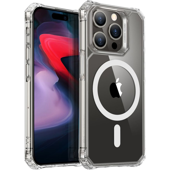 Защитный чехол ESR Air Armor Halolock Magsafe iPhone 15 Pro Clear, Цвет: Clear / Прозрачный, изображение 2