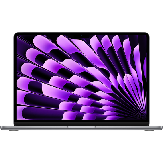 MacBook Air 13" (M3, 8C CPU/10C GPU, 2024), 16 ГБ, 512 ГБ SSD Space Gray (MXCR3), Общий объем твердотельных накопителей (SSD): 512 ГБ, Объем оперативной памяти: 16 ГБ, Цвет: Space Gray / Серый космос
