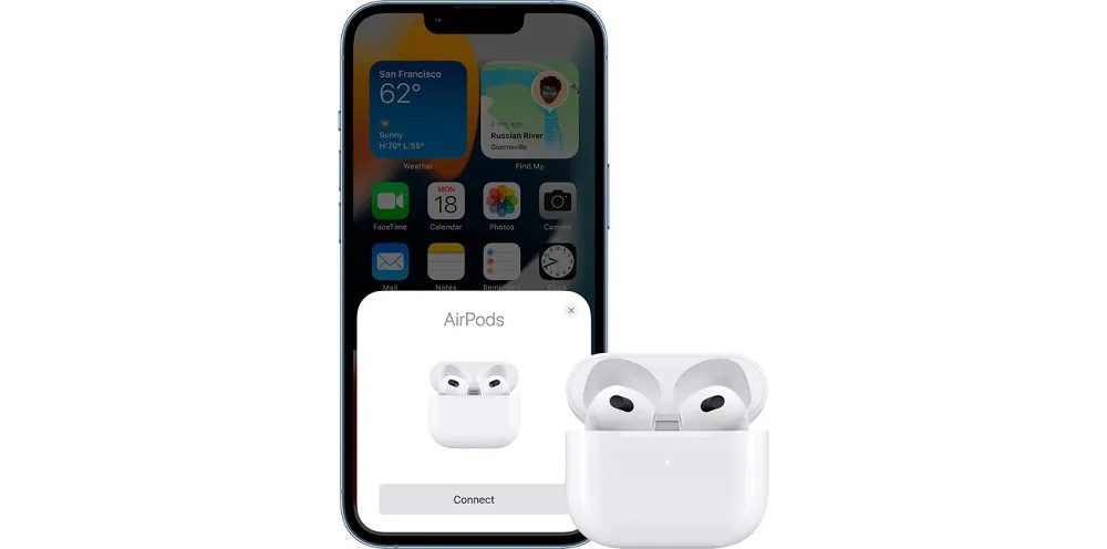 Адаптивный эквалайзер и микрофоны в наушниках Apple AirPods 3