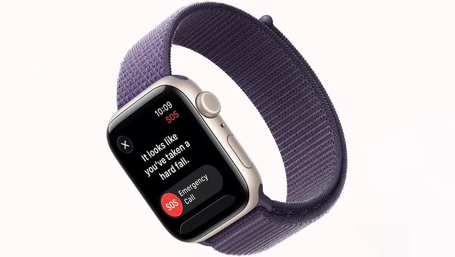 Распознавание аварий и экстренный вызов SOS Apple Watch SE 3