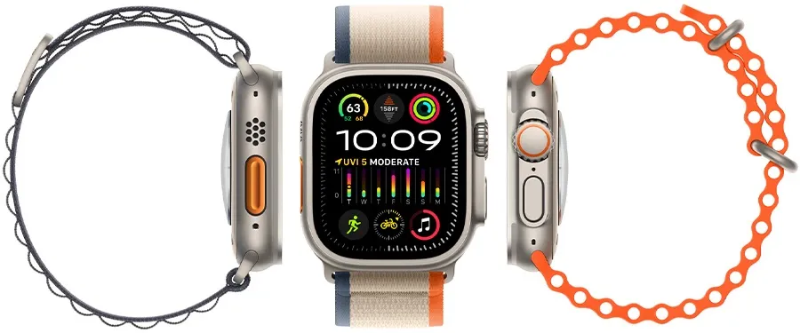 Оригинальные умные часы Apple Watch Ultra 2 в титановом корпусе