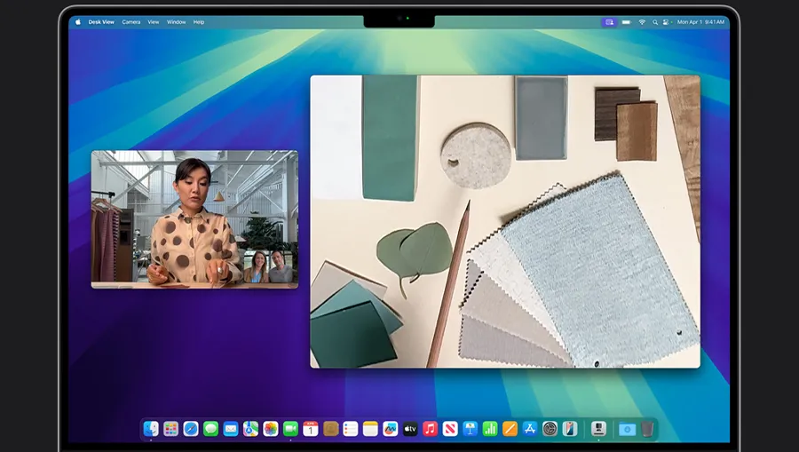 Режим Desk View для демонстрации рабочего стола во время звонков