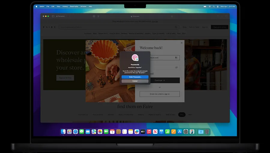 Безопасность macOS, локатор и сканер отпечатка Touch ID на Mac