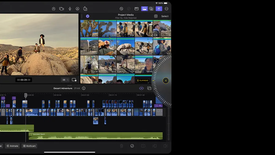 Альбомная фронтальная камера Center Stage и Face ID на iPad Pro 11