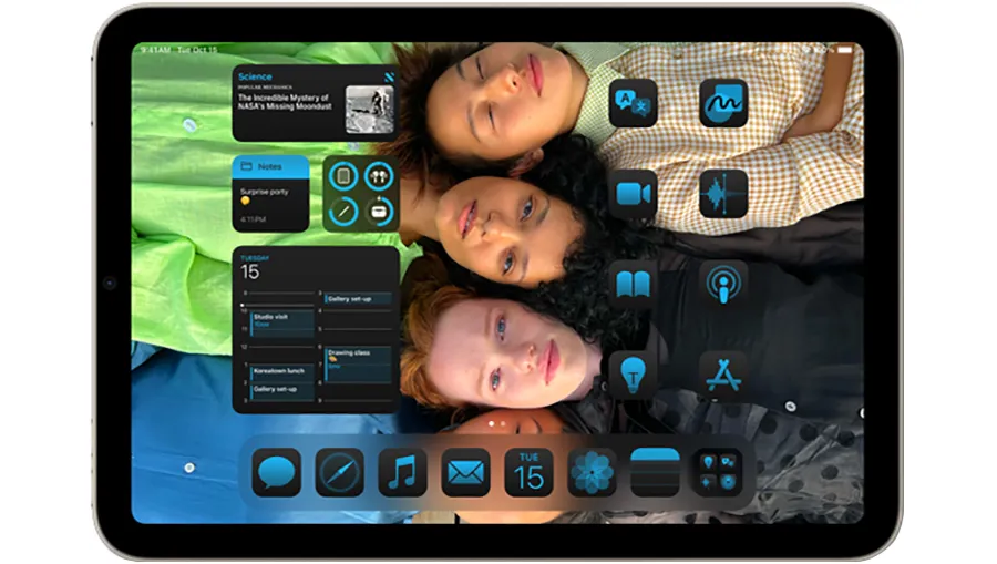Управление жестами и многозадачность в iPadOS на iPad mini