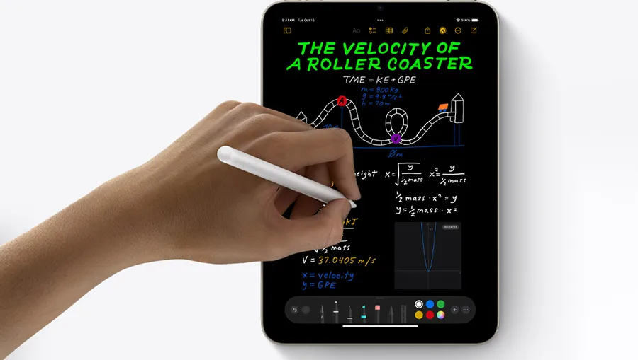 Функция Smart Script и математические заметки на iPad mini 7