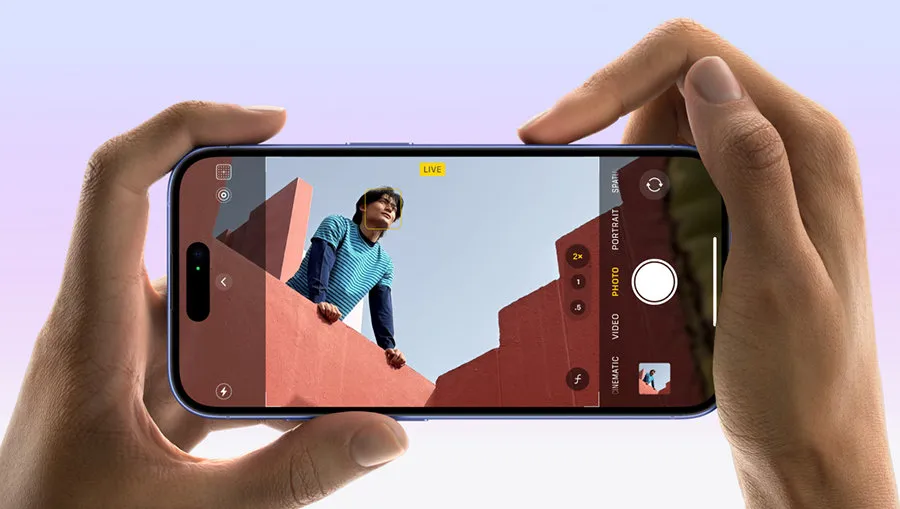 Съемка пространственных фото и 3D-видео на iPhone 16