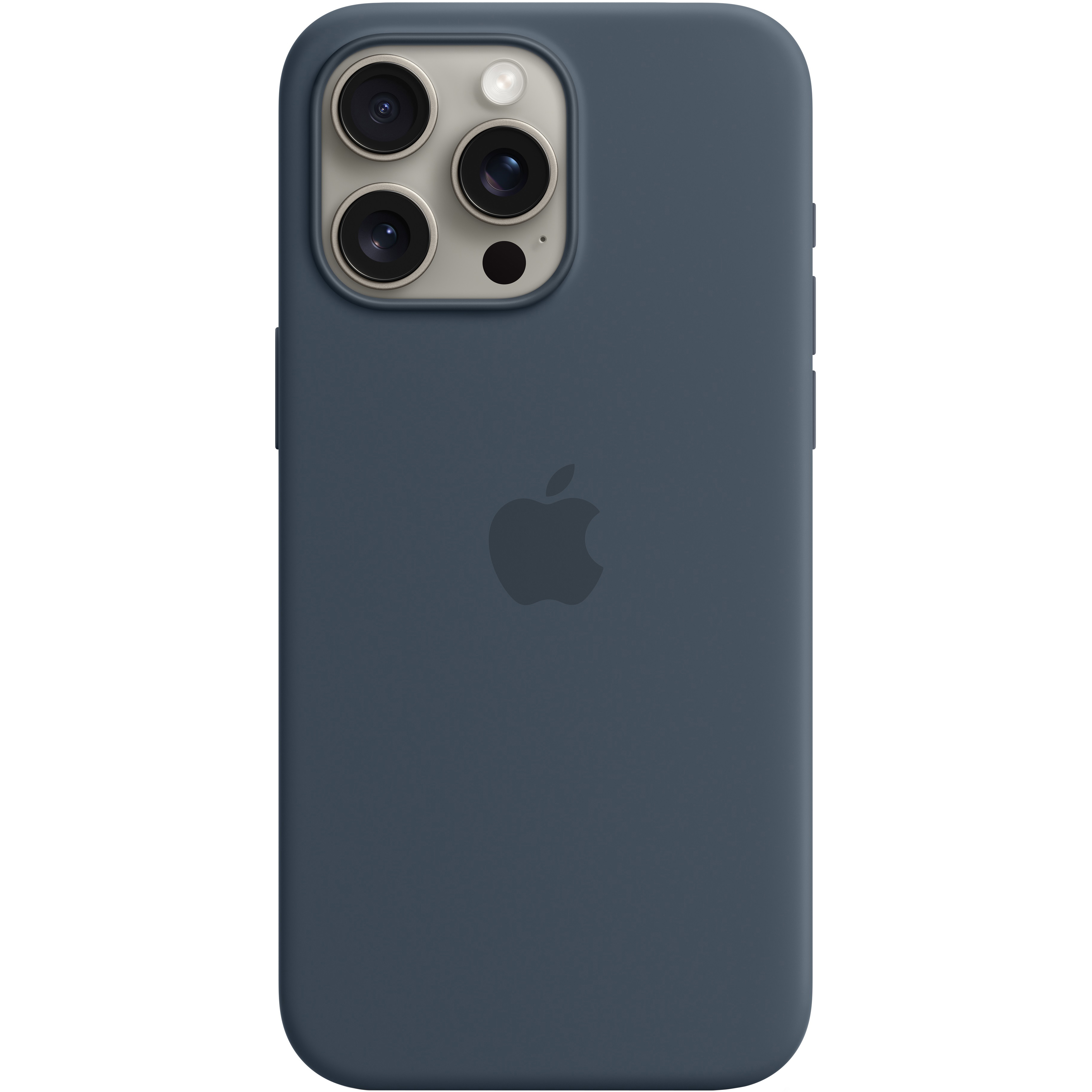 Чехол для iPhone 15 Pro Max Silicone Case Storm Blue