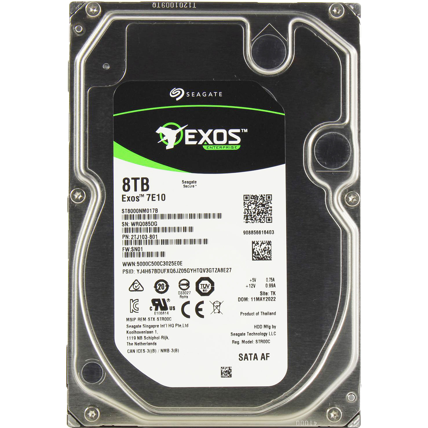 Купить Жесткий диск Seagate Exos 7E10 8 ТБ (ST8000NM017B) по цене от 19  250₽ в Севастополе в интернет магазине Maxmobiles