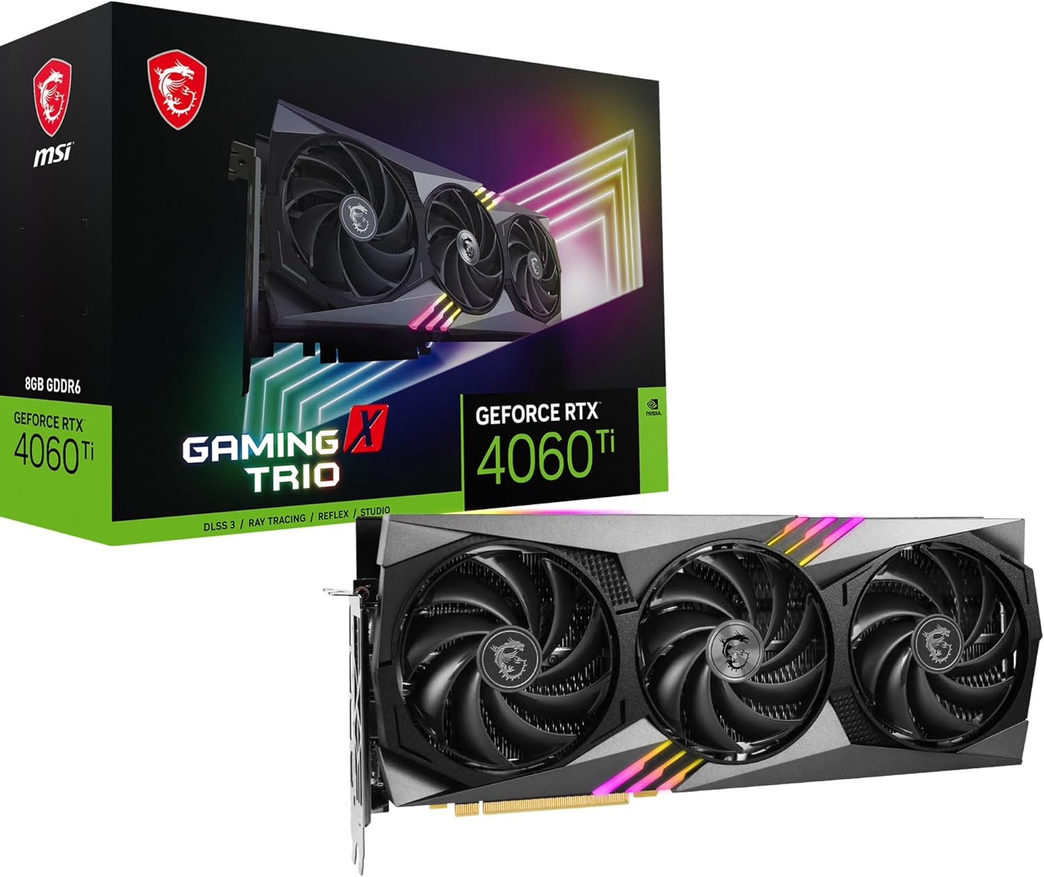 Видеокарта MSI GeForce RTX 4060 Ti GAMING X TRIO (GeForce RTX 4060 Ti  GAMING X TRIO 8G)