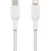 Кабель Belkin BoostCharge USB-C Braided Cable with Lightning Connector 2м белый, изображение 2