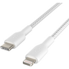 Кабель Belkin BoostCharge USB-C Braided Cable with Lightning Connector 2м белый, изображение 5