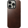 Чехол-накладка Nomad Magnetic Horween Leather Back, brown - iPhone 15 Pro, Цвет: Brown / Коричневый