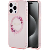 Чехол для iPhone 15 Pro Max Guess PC/TPU Flowers Wreath Hard Pink (MagSafe), Цвет: Pink / Розовый, изображение 3