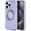 Чехол для iPhone 15 Pro Max Guess PC/TPU Flowers Wreath Hard Purple (MagSafe), Цвет: Violet / Фиолетовый, изображение 3