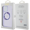 Чехол для iPhone 15 Pro Max Guess PC/TPU Flowers Wreath Hard Purple (MagSafe), Цвет: Violet / Фиолетовый, изображение 5